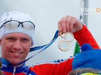 Павел Андреев — четырехкратный чемпион мира по зимнему триатлону 
